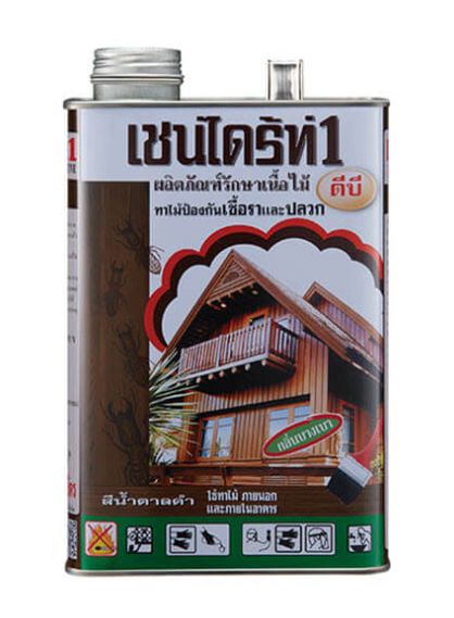 น้ำยารักษาเนื้อไม้ DB (5ลิตร) สีน้ำตาล-ดำ เชนไดร้ท์