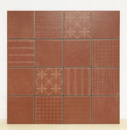 กระเบื้องปูพื้น 40*40 พิมานดินกราฟฟิก-น้ำตาล (A)  (6 Pieces/Box, 1 Box: 1 M2)SOSUCO - ภาพที่ 2