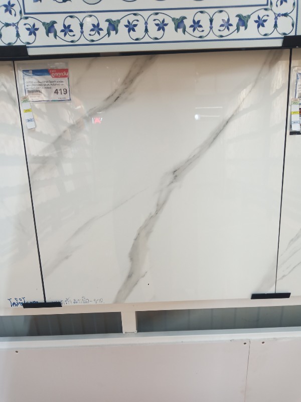 COTTO กระเบื้อง 60*60 โอเมก้า มาเบิล ขาว (POL)(EXC) GP(B) Polished กระจก (4ผ/1.44ตร.ม./กล่อง) แบรนด์ SCG Ceramic - ตกแต่ง ราคา 419 บาท