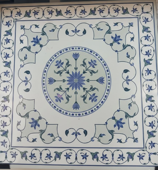 กระเบื้อง 60 x 60 ซม. ผิวมัน ช่อร้อยรัก-น้ำเงิน (A) Premium Home - ภาพที่ 2