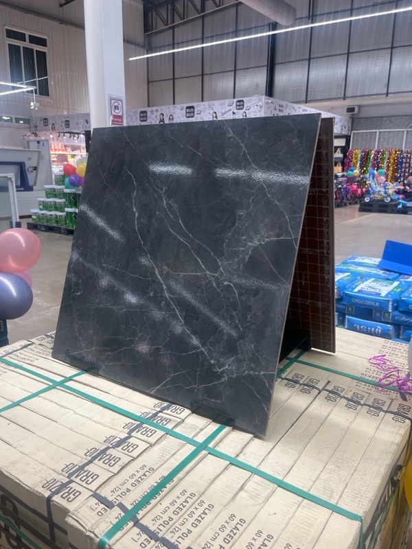 Premium Home กระเบื้อง 60*60 จันทราภรณ์-เทา R/T (MYR)(NA) C Glossy (4ผ/1.44 ตร.ม/กล่อง) - ภาพที่ 2