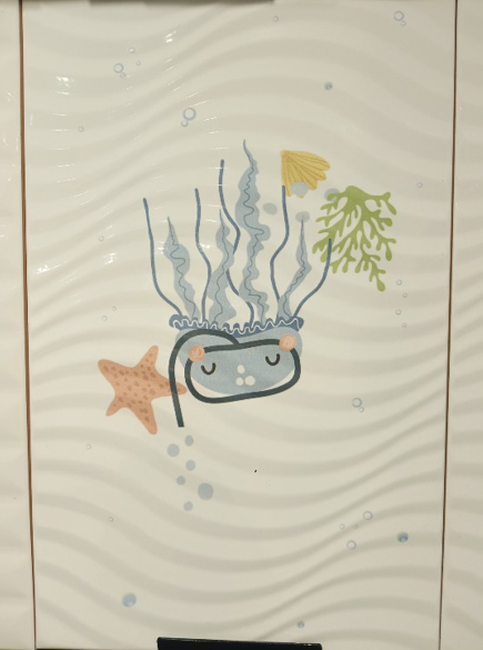 กระเบื้องผนัง 25 x 40 ซม. เป็ดลุยน้ำ (A) DYNASTY - ภาพที่ 2