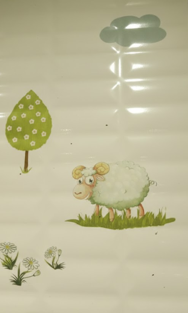 กระเบื้องผนัง 25 x 40 ซม. เป็ดลุยสวน (A) DYNASTY