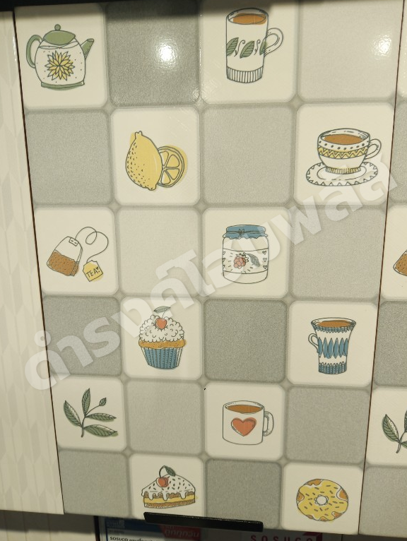 กระเบื้องผนัง 25 x 40 ซม. ผิวมัน หวานใจ มิกซ์-เทา (A) EUROPA
