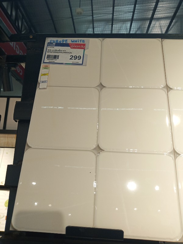 SCG กระเบื้องยุโรป ขาวWTR/T(PK8)(POL)30X45(A) แบรนด์ SCG - ตกแต่ง ราคา 299 บาท