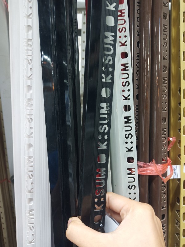 HOME คิ้วเหลี่ยม PVC KP2-102001 1.0ซม.*2.0 สีดำ แบรนด์ นภวัส โปรดักส์ - ตกแต่ง ราคา 45 บาท