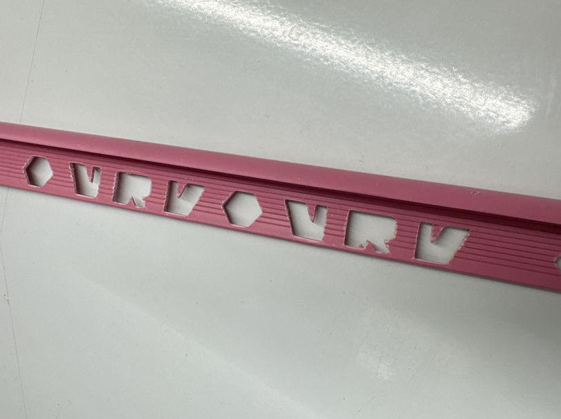 คิ้ว PVC รุ่น #306 สีชมพูเข้ม VRV