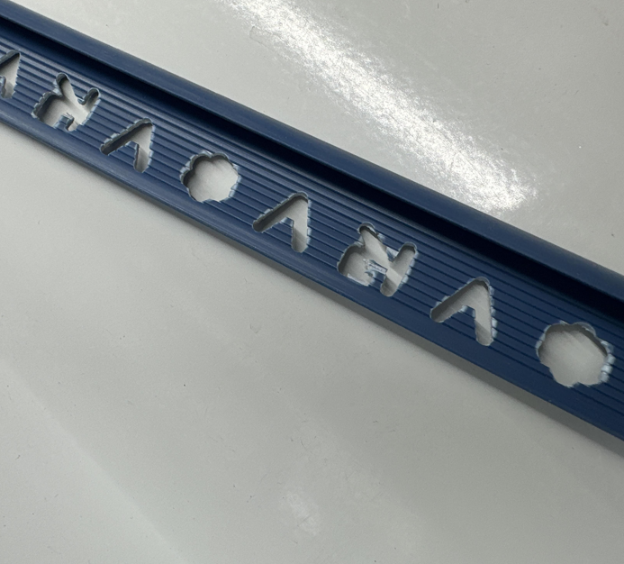 คิ้ว PVC รุ่น #605 สีน้ำเงินอ่อน VRV