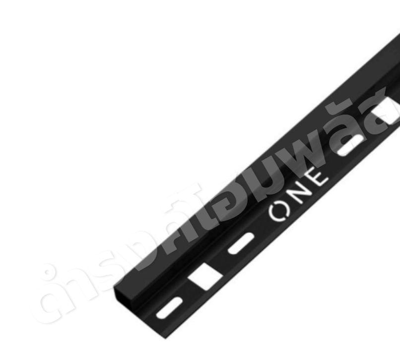 คิ้วอลูมิเนียม เหลี่ยม 10 มม. x 2 ม. รุ่น SQO-102011 สีดำ PPS - ภาพที่ 2