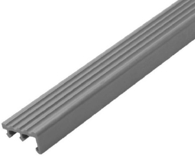 จมูกบันได กันลื่น 1.50 ม. รุ่น SN-451512 สีเทาแก่ PPS