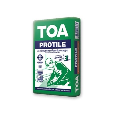 TOA กาวซีเมนต์เขียว โปรไทล์ 20กก. ผงเทา แบรนด์ TOA Paint - ตกแต่ง ราคา 179 บาท