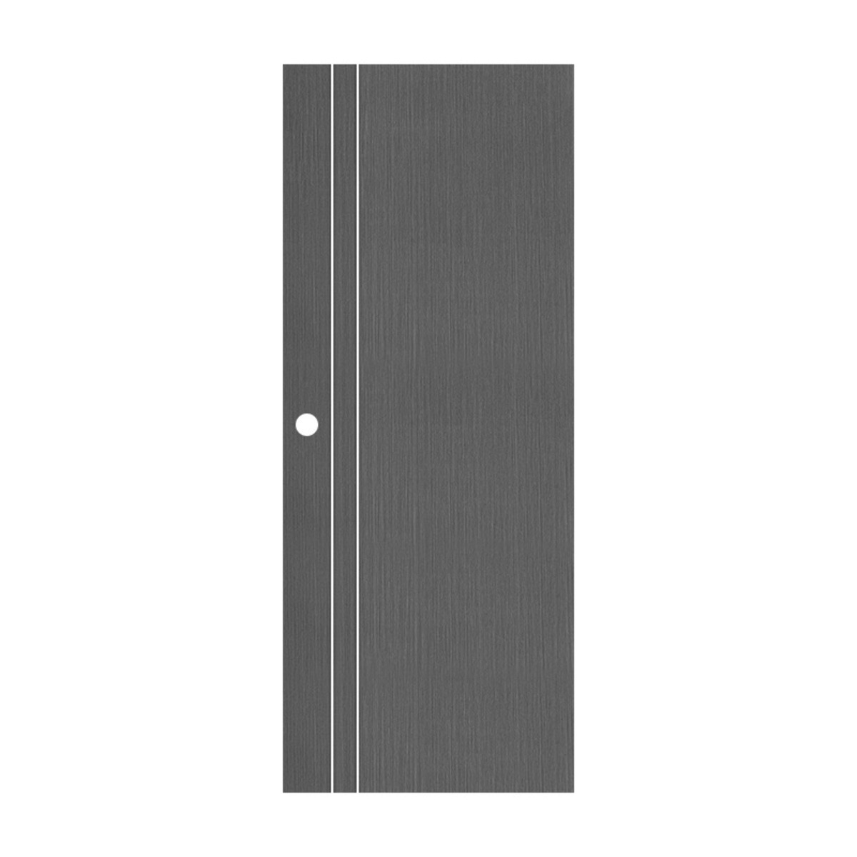 ประตูภายใน UPVC Extrusion ปิดผิว PVC Film เจาะ 80 x 200 ซม. 3.5 ซม. PE1 ECO-DOOR