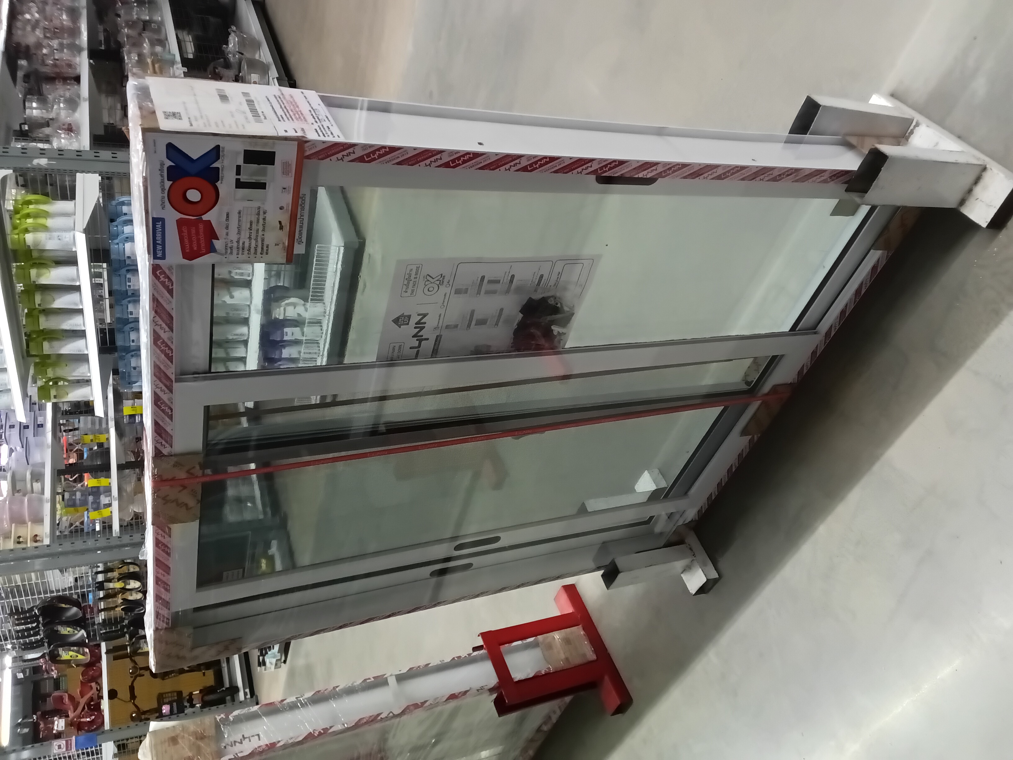 LYNN หน้าต่างบานเลื่อนสลับ+ชุดมุ้งลวด OK 100*110ซม. LP-OK-W10-00