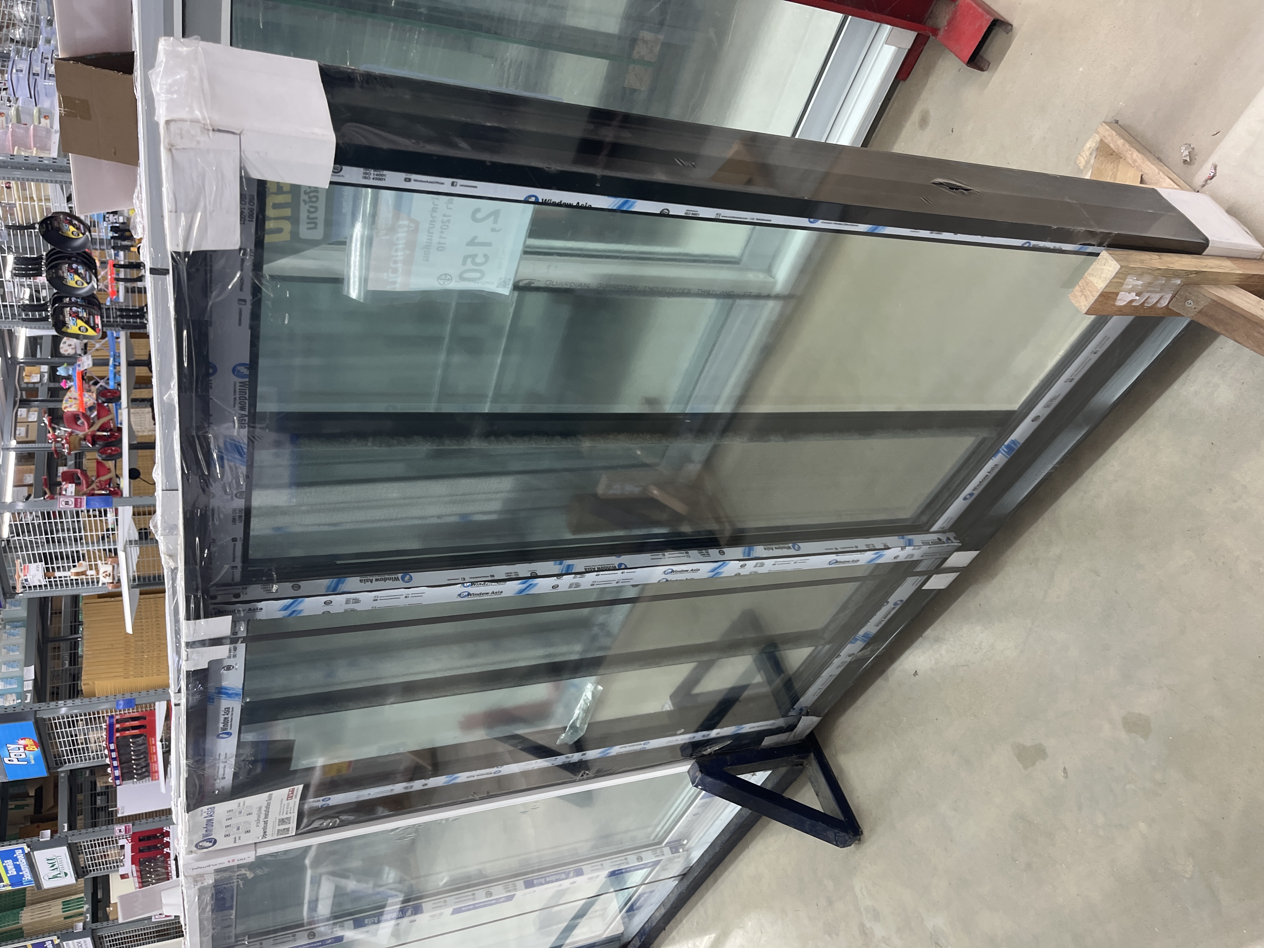 WINDOW ASIA หน้าต่างบานเลื่อน SS(FA) ECO มีมุ้ง สีดำ 120*110 (AAA) - ภาพที่ 2