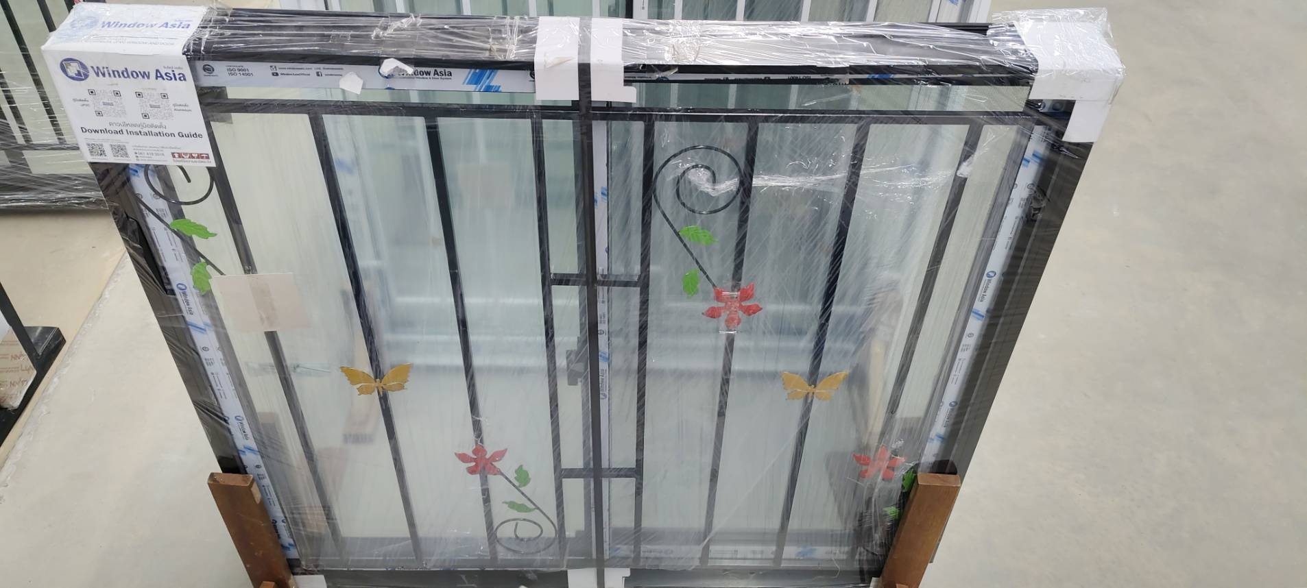 WINDOW ASIA หน้าต่างเลื่อนสลับ2ช่อง+มุ้ง+เหล็กดัด(ผีเสื้อใหม่) สีดำ 120*110 FA ECO WINDOW ASIA หน้าต่างเลื่อนสลับ2ช่อง+มุ้ง+เหล็กดัด(ผีเสื้อใหม่) สีดำ 120*110 FA ECO - ดำรงค์โฮมพลัส