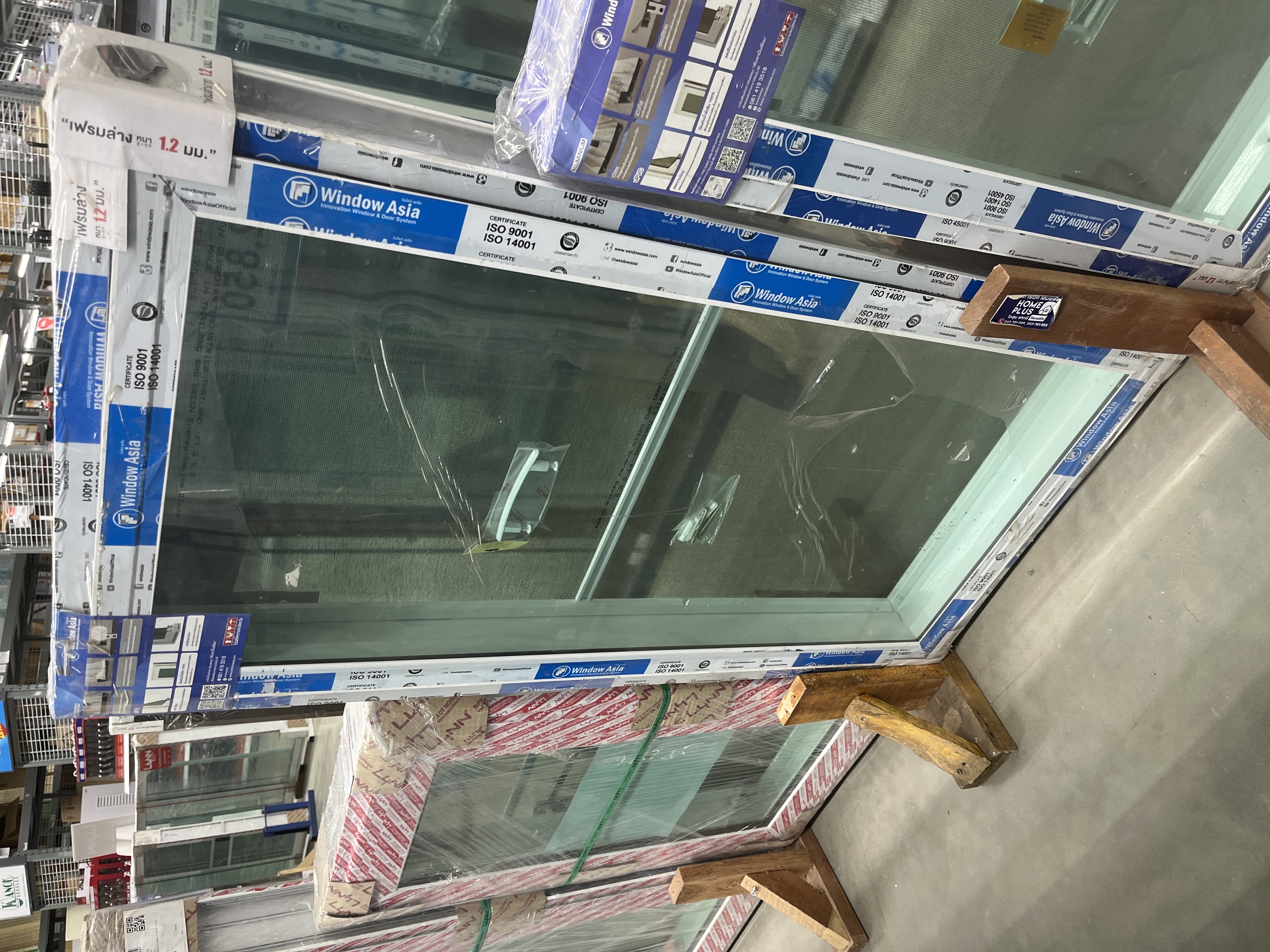 WINDOW ASIA ECO UPVC หน้าต่างบานเปิด + มุ้ง(สีขาว) ขนาด 60*100 - ภาพที่ 2