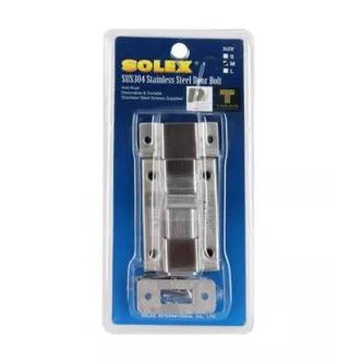 SOLEX กลอนแสตนเลส 304 ห้องน้ำ ขนาด กลาง แบรนด์ SOLEX - ตกแต่ง ราคา 85 บาท