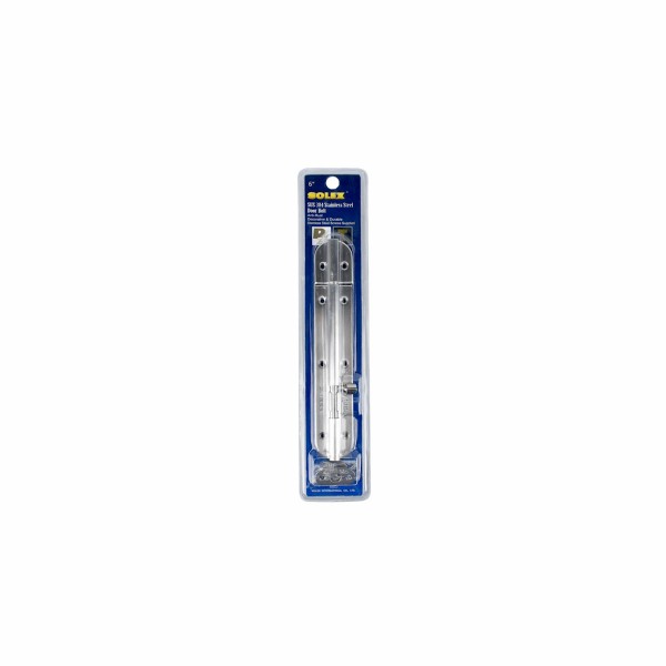 SOLEX กลอนแสตนเลส 304 หัวกลม 6นิ้ว แบรนด์ SOLEX - ตกแต่ง ราคา 89 บาท