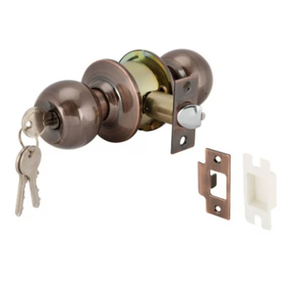HAFELE ลูกบิดประตู KNOB LOCKS.ENT.ANT.COP #489.93.114 แบรนด์ HAFELE - ตกแต่ง ราคา 259 บาท