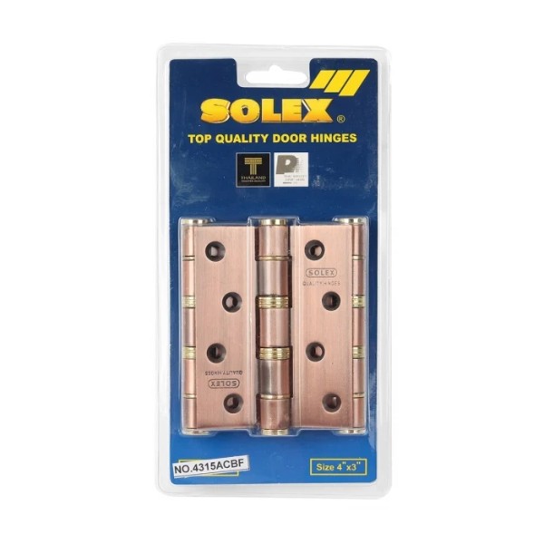 SOLEX บานพับแกนใหญ่ NO.4315 ACBF (แพ็ค 2 Pcs.) แผง