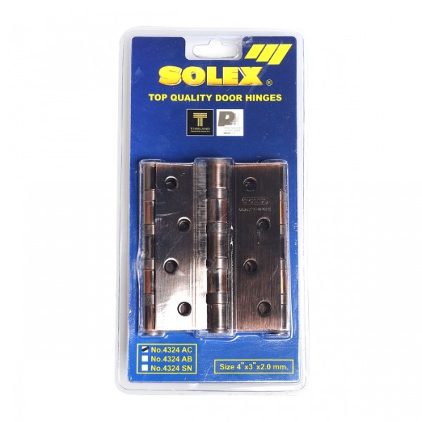 SOLEX บานพับโซเล็กซ์ 4324 NO.3 AC (แพ็ค 3 Pcs.) แผง