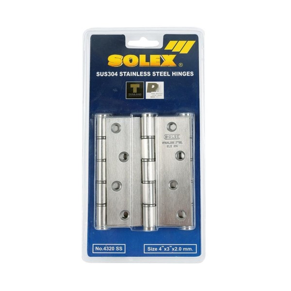 SOLEX บานพับโซเล็กซ์ 4324 NO.3 SN (แพ็ค 3 Pcs.) แผง