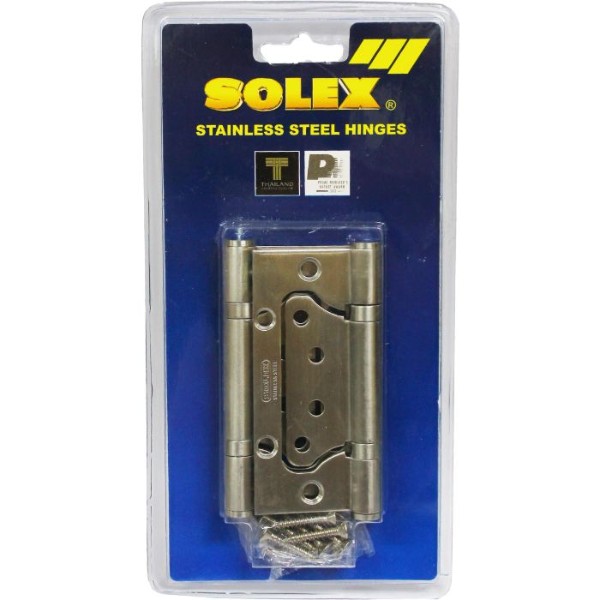 SOLEX บานพับแสตนเลส NO.4275SB (แพ็ค 2 Pcs.)แผง แบรนด์ SOLEX - ตกแต่ง ราคา 110 บาท