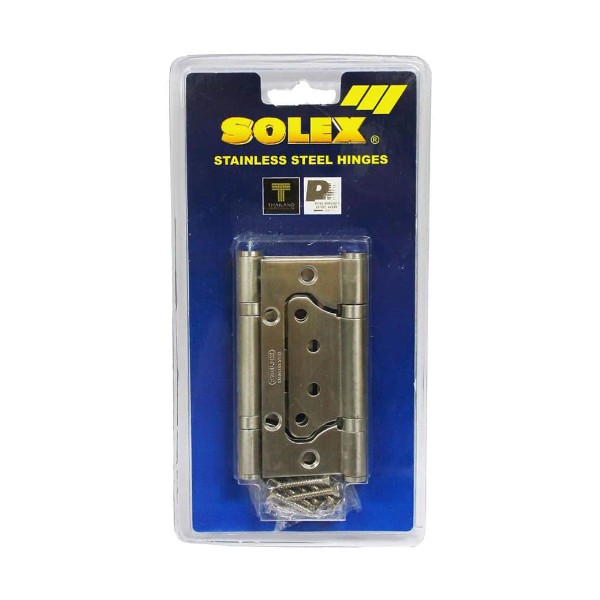 SOLEX บานพับแสตนเลส NO.4275SB (แพ็ค 3 Pcs.)แผง แบรนด์ SOLEX - ตกแต่ง ราคา 160 บาท