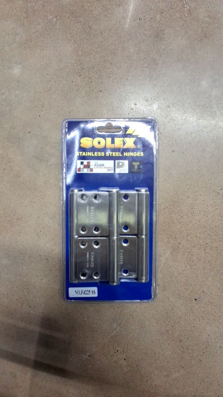 SOLEX บานพับแสตนเลส ถอดได้ NO.F4225SS(3)แผง แบรนด์ SOLEX - ตกแต่ง ราคา 169 บาท