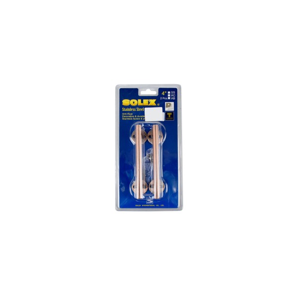 SOLEX มือจับแสตนเลส NO.150AC แพ็ค2 (แผง) แบรนด์ SOLEX - ตกแต่ง ราคา 189 บาท