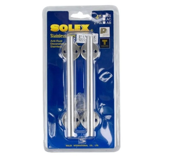 SOLEX มือจับแสตนเลส NO.150SS แพ็ค2 (แผง) แบรนด์ SOLEX - ตกแต่ง ราคา 155 บาท