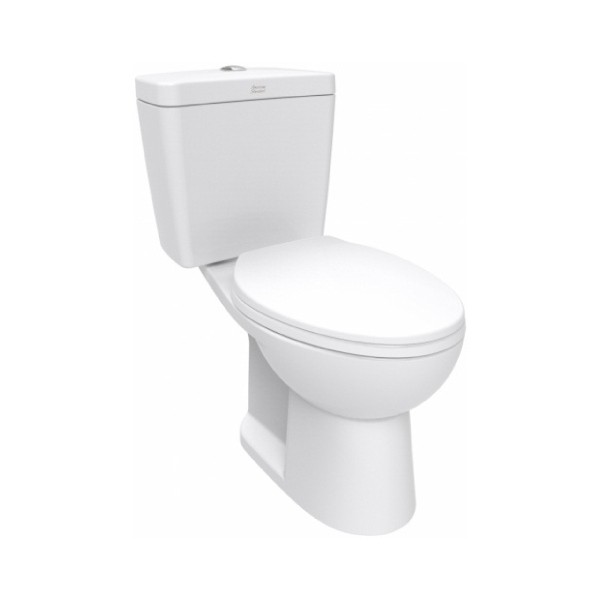 AMERICAN STANDARD สุขภัณฑ์สองชิ้น+ฝารองนั่งปิดนุ่มนวล 3/4.5ลิตร ฮาโล 2893SCW-WT-0