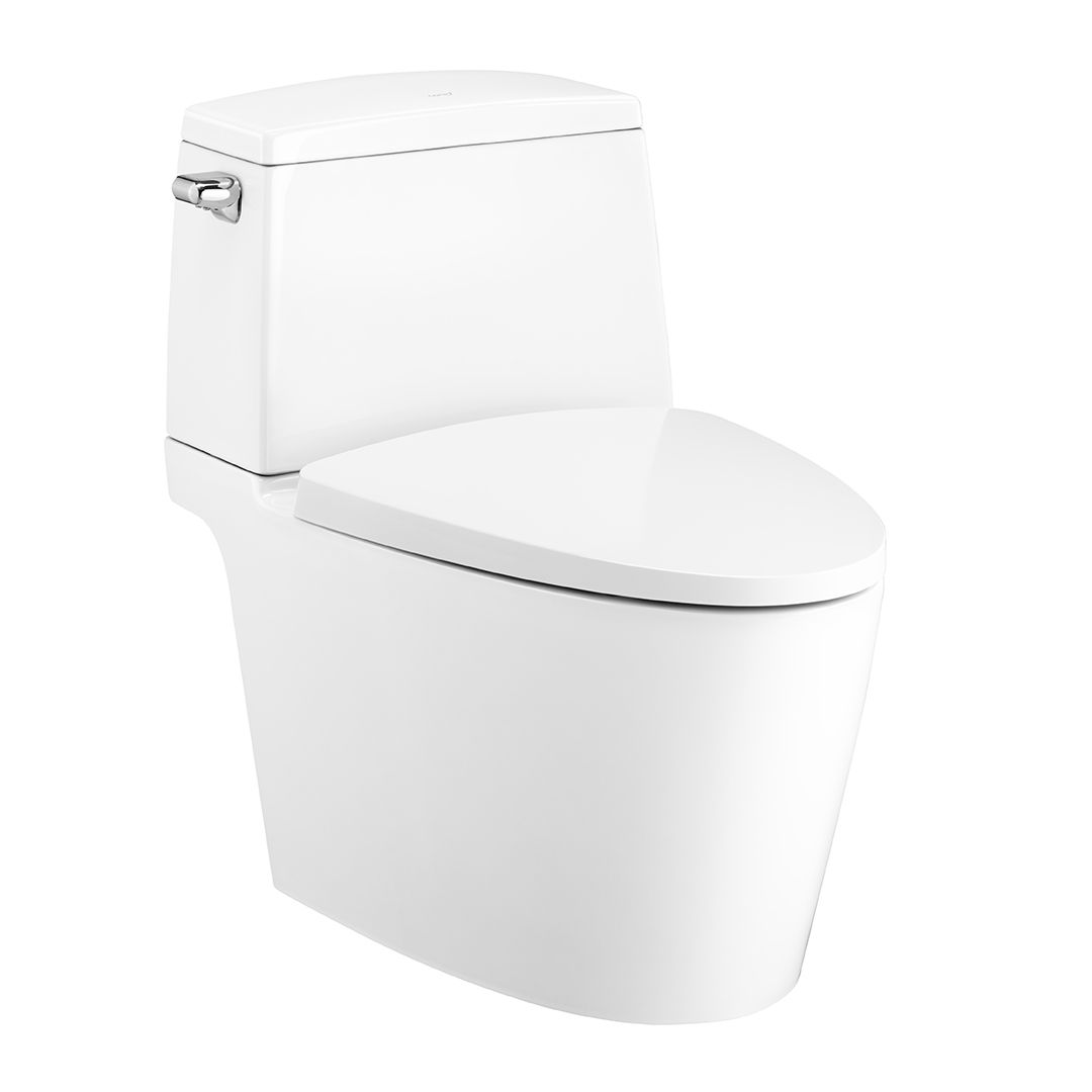 COTTO สุขภัณฑ์สองชิ้น C13537 รุ่น ริเวียร่า โปร 4.8L สีขาว - ภาพที่ 4