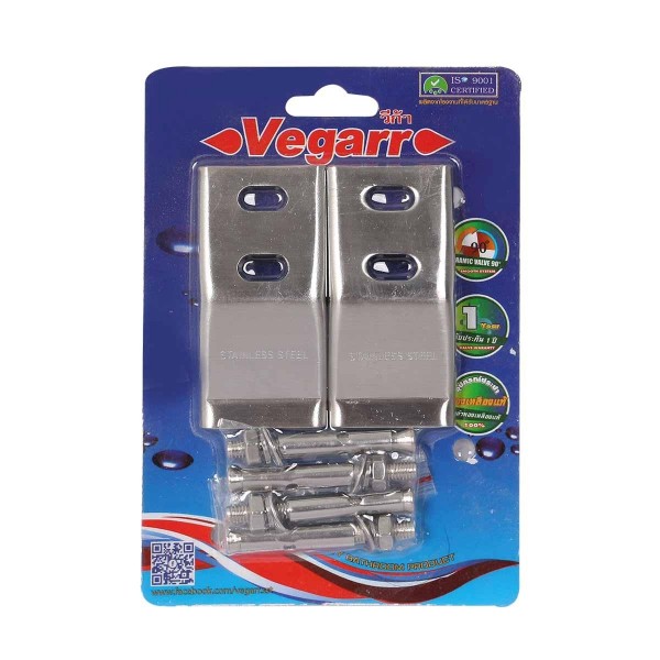 VEGARR ขาแขวนอ่างล้างหน้า สแตนเลสอย่างหนา HNG33 แบรนด์ VEGARR - ตกแต่ง ราคา 89 บาท