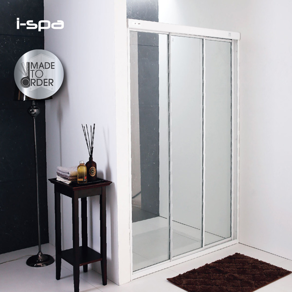 ISPA ฉากบานเลื่อนหน้าตรง รุ่นI-SVE120185GWH 120 (117.1-122)*185cm.