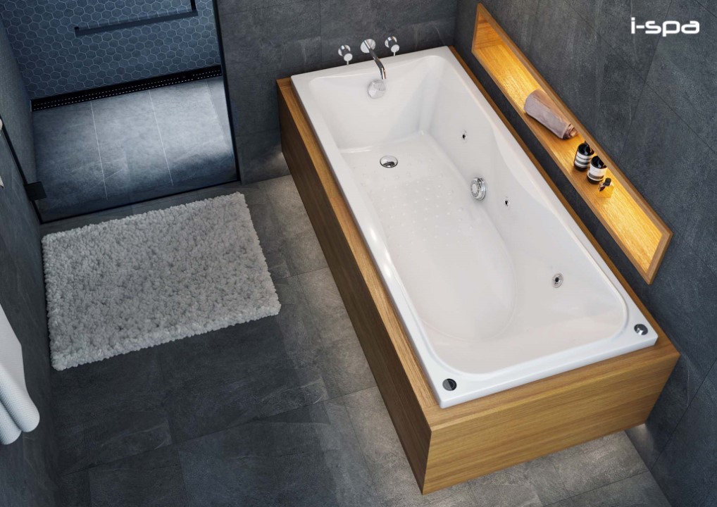 ISPA อ่างเปล่า แบบก่อเคาน์เตอร์ รุ่นI-ELE03 170*70*35 cm. ELEKRA - ภาพที่ 2