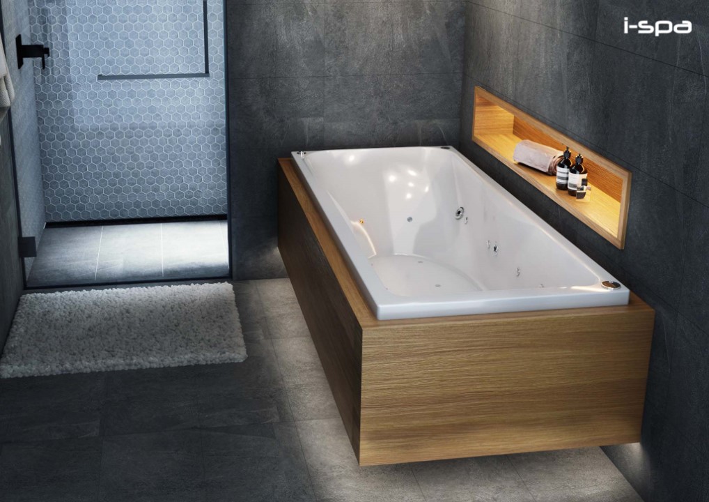 ISPA อ่างเปล่า แบบก่อเคาน์เตอร์ รุ่นI-ELE03 170*70*35 cm. ELEKRA - ภาพที่ 3