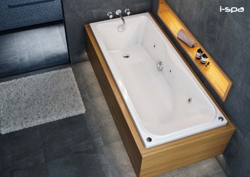 ISPA อ่างเปล่า แบบก่อเคาน์เตอร์ รุ่นI-ELE03 170*70*35 cm. ELEKRA - ภาพที่ 4