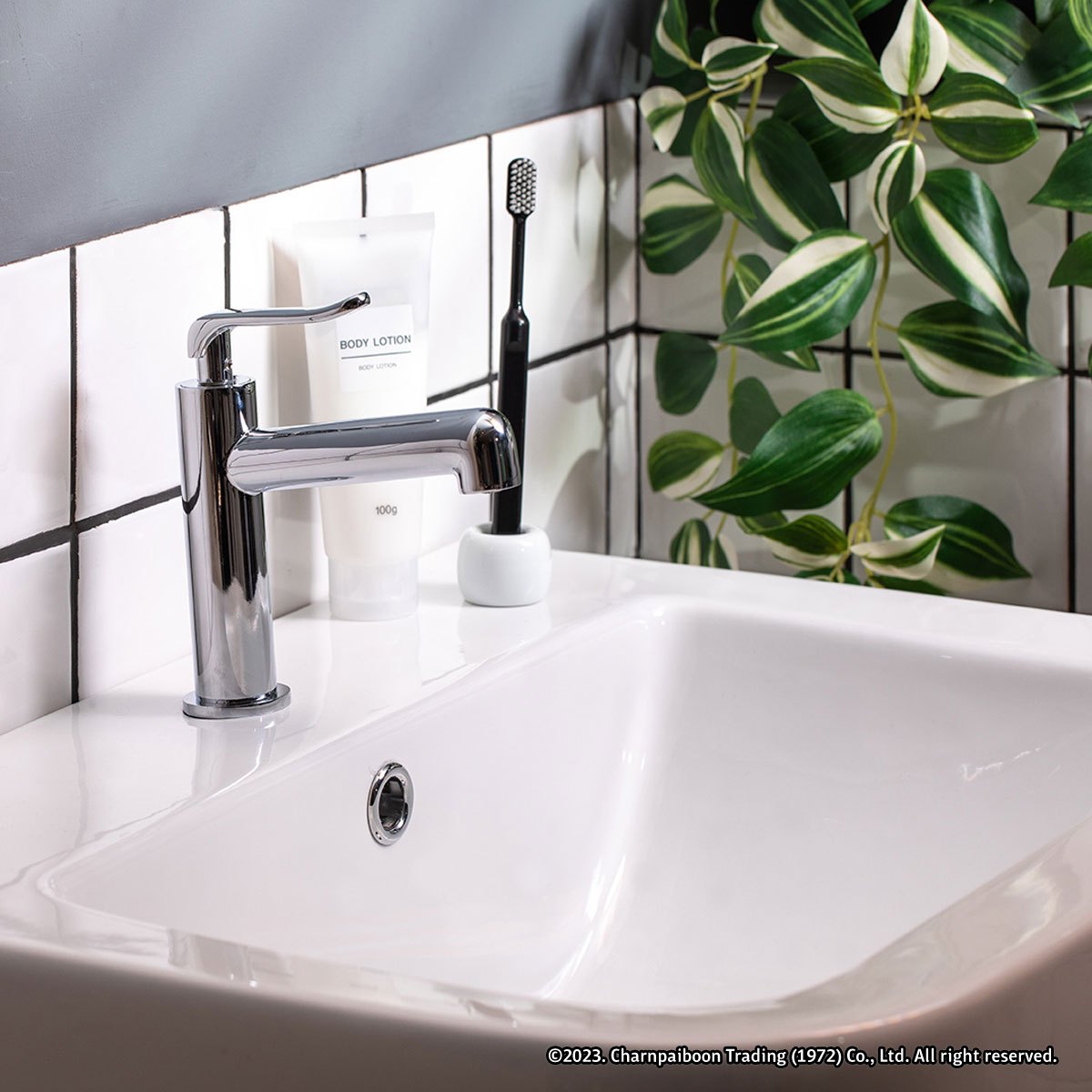 RASLAND ก๊อกล้างหน้าน้ำเย็น SLIM RA MU-1003 - ภาพที่ 6