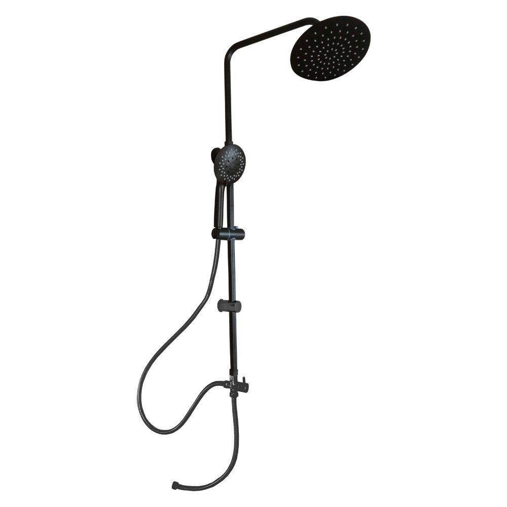 VEGARR ชุด Rain shower  สีดำทั้งชุด พร้อมหัวฝักบัวสายอ่อน 3ระบบ T-898BK แบรนด์ VEGARR - ตกแต่ง ราคา 2,150 บาท