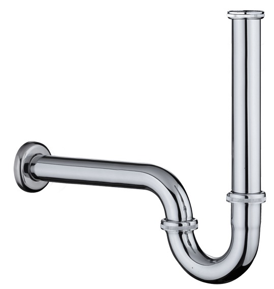 ท่อน้ำทิ้งแบบ P-TRAP ความยาวพิเศษ แนวตั้ง 42ซม. แนวนอน 30ซม. สแตนเลส201 GLOBO GA01-122-50 แบรนด์ KARAT - ตกแต่ง ราคา 389 บาท