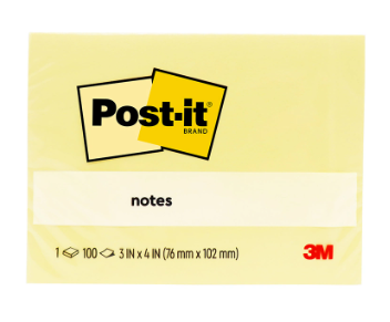3M โพสต์-อิท 657 3x4 เหลือง แบรนด์ CTTN  - ตกแต่ง ราคา 52 บาท