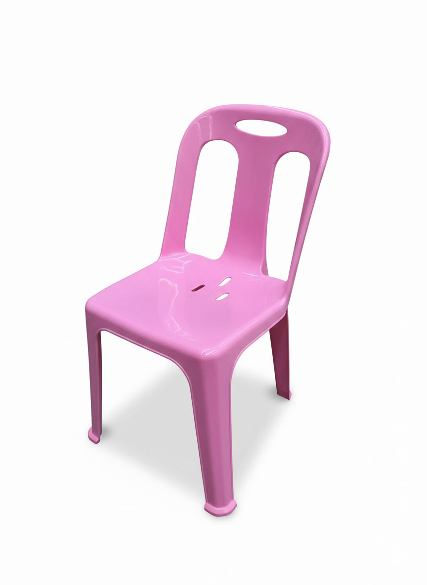 SRIPONG เก้าอี้พนักพิง รุ่น C-99 (A) สีชมพูหินอ่อน
