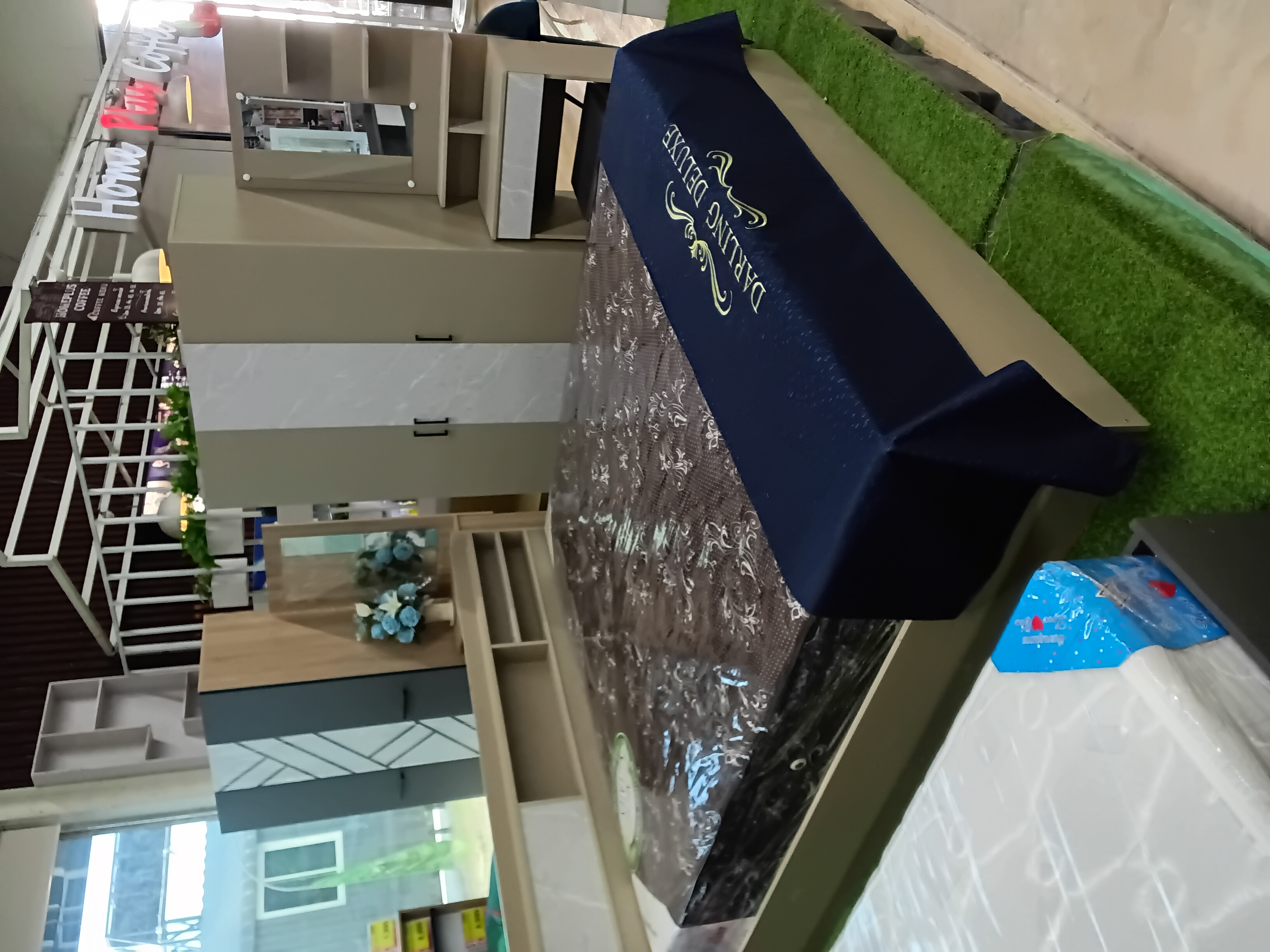 TERRY ชุดห้องนอน TW120 120*55*185ซม. เบจลายผ้า