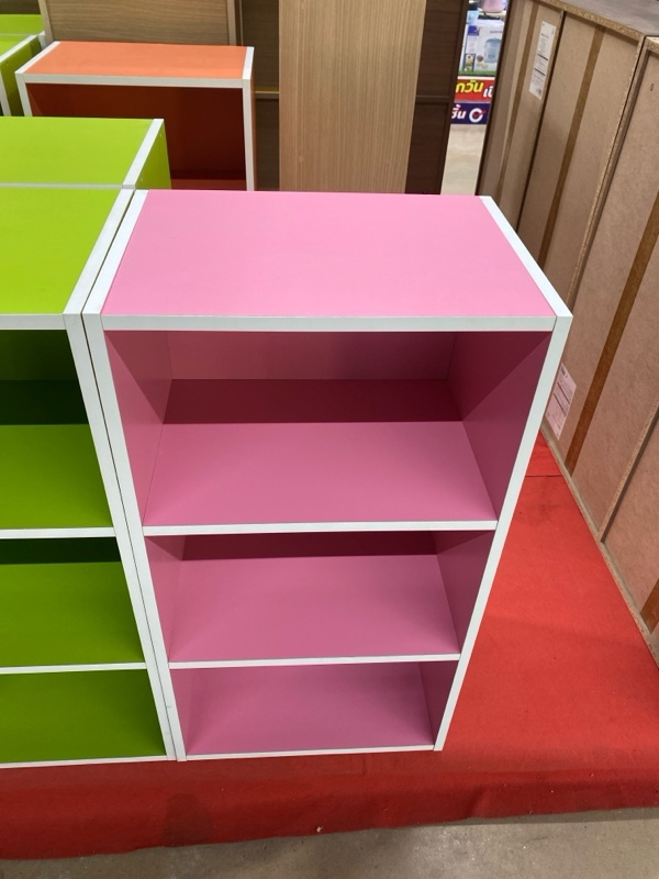 ชั้นอเนกประสงค์ 3 ช่อง 420*290*790มม. สีชมพู แบรนด์ COSTA - ตกแต่ง ราคา 319 บาท