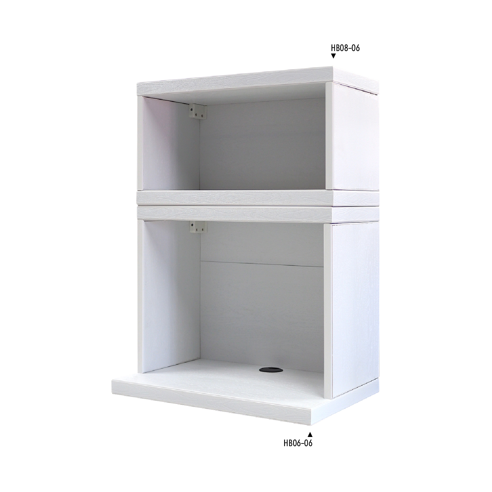 YES MOULDING กล่องเสริมไมโครเวฟ HB06-06 60*50.3*42.2cm. สีขาว - ภาพที่ 4