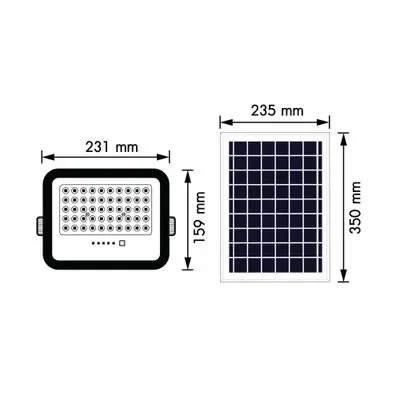 RACER โคมไฟฟลัดไลท์โซล่าเซลล์ LED โกลว์โปร 250วัตต์ แสงขาว - ภาพที่ 3