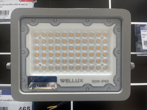 WELLUX สปอร์ตไลท์ FRD 50 วัตต์ วอร์มไวท์