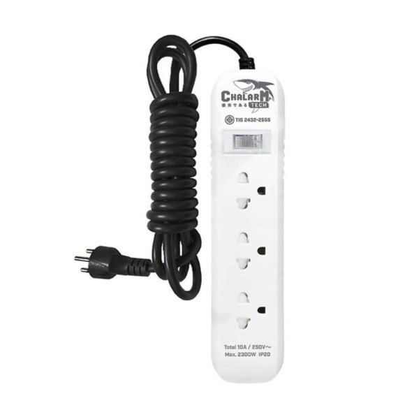 CHALARMปลั๊ก 3ช่อง 1สวิทซ์ CPP356 5เมตร แบรนด์ DATA - ระบบไฟฟ้าและระบบน้ำ ราคา 199 บาท