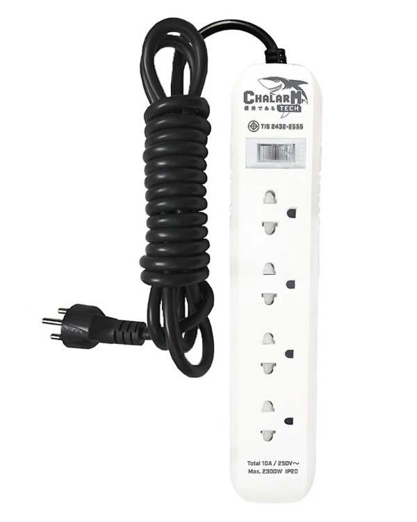 CHALARMปลั๊ก 4ช่อง 1สวิทซ์ CPP456 3เมตร แบรนด์ DATA - ระบบไฟฟ้าและระบบน้ำ ราคา 185 บาท